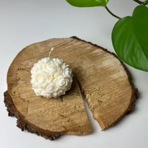 Świeca sojowa róże - zdjęćie